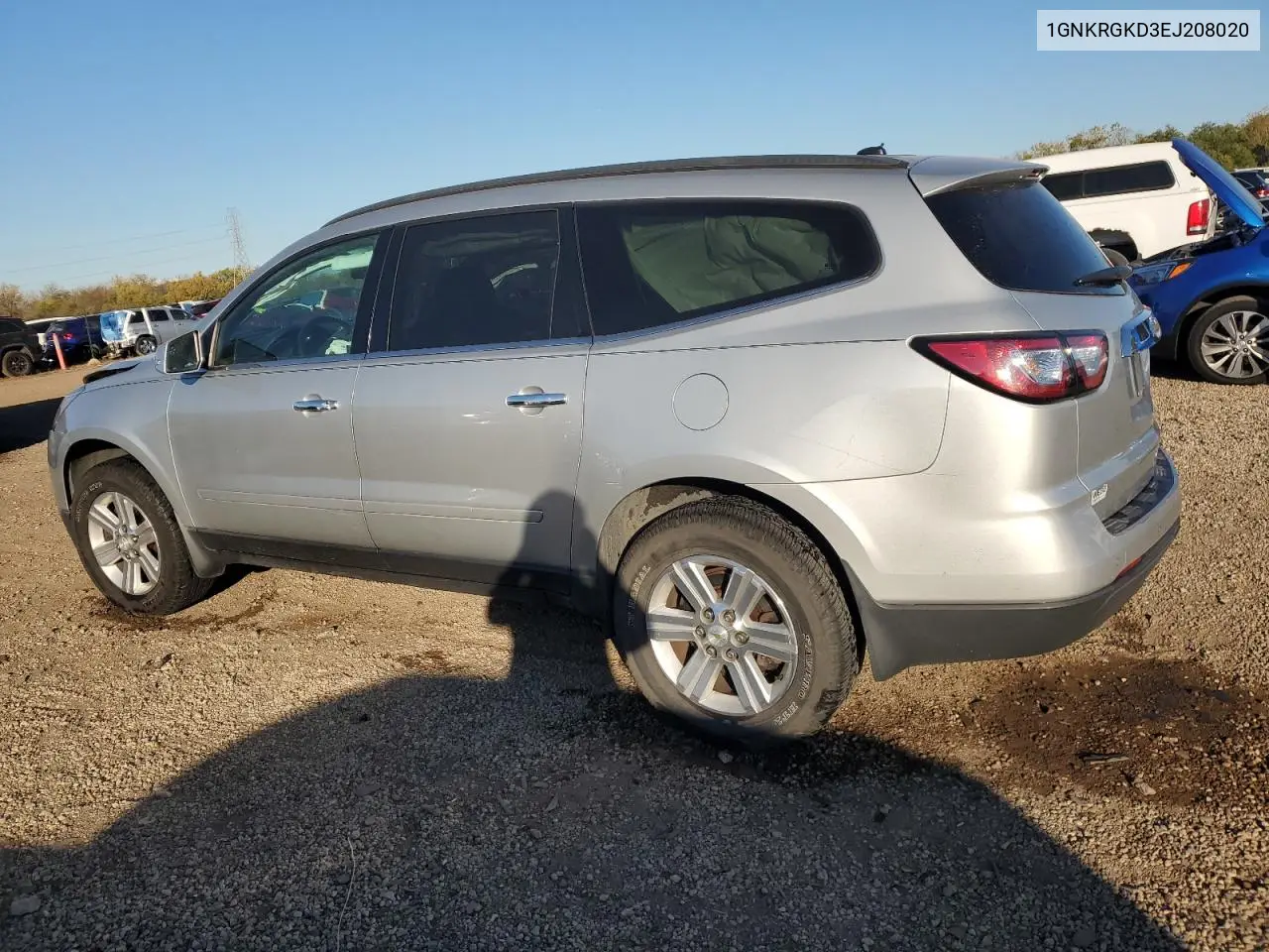 1GNKRGKD3EJ208020 2014 Chevrolet Traverse Lt