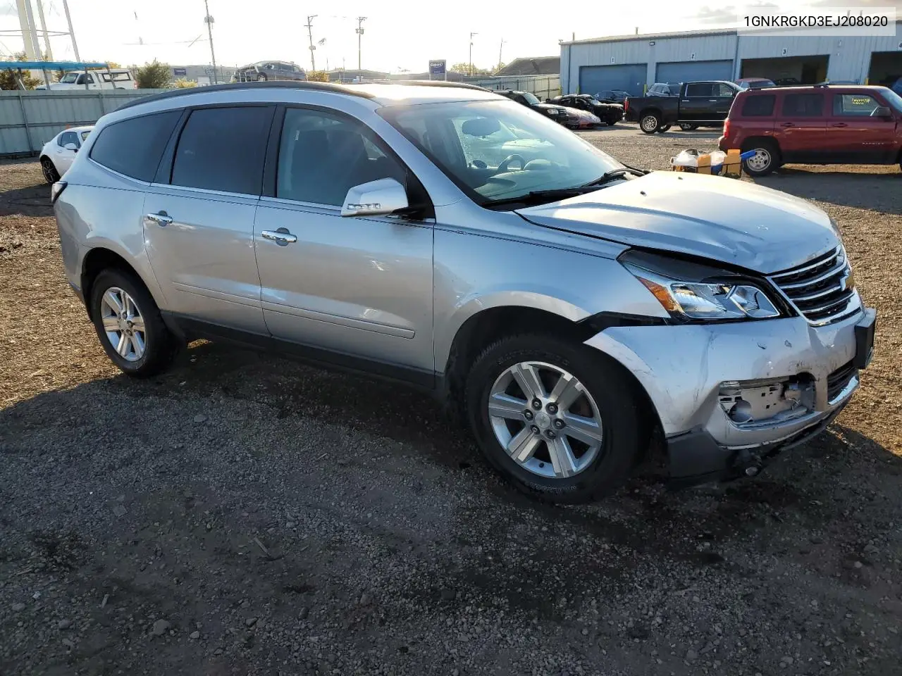 1GNKRGKD3EJ208020 2014 Chevrolet Traverse Lt