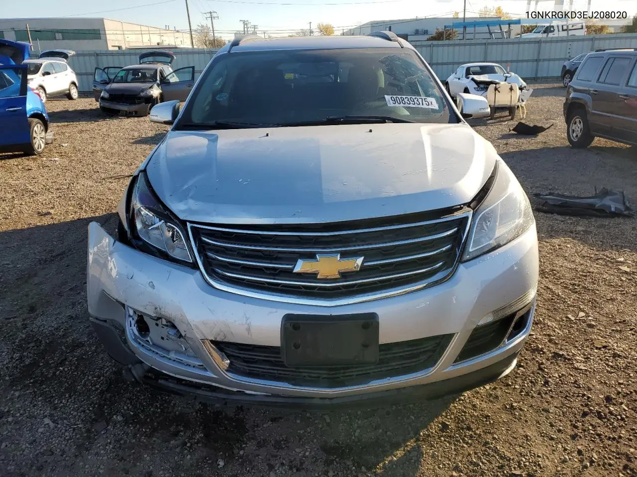 1GNKRGKD3EJ208020 2014 Chevrolet Traverse Lt