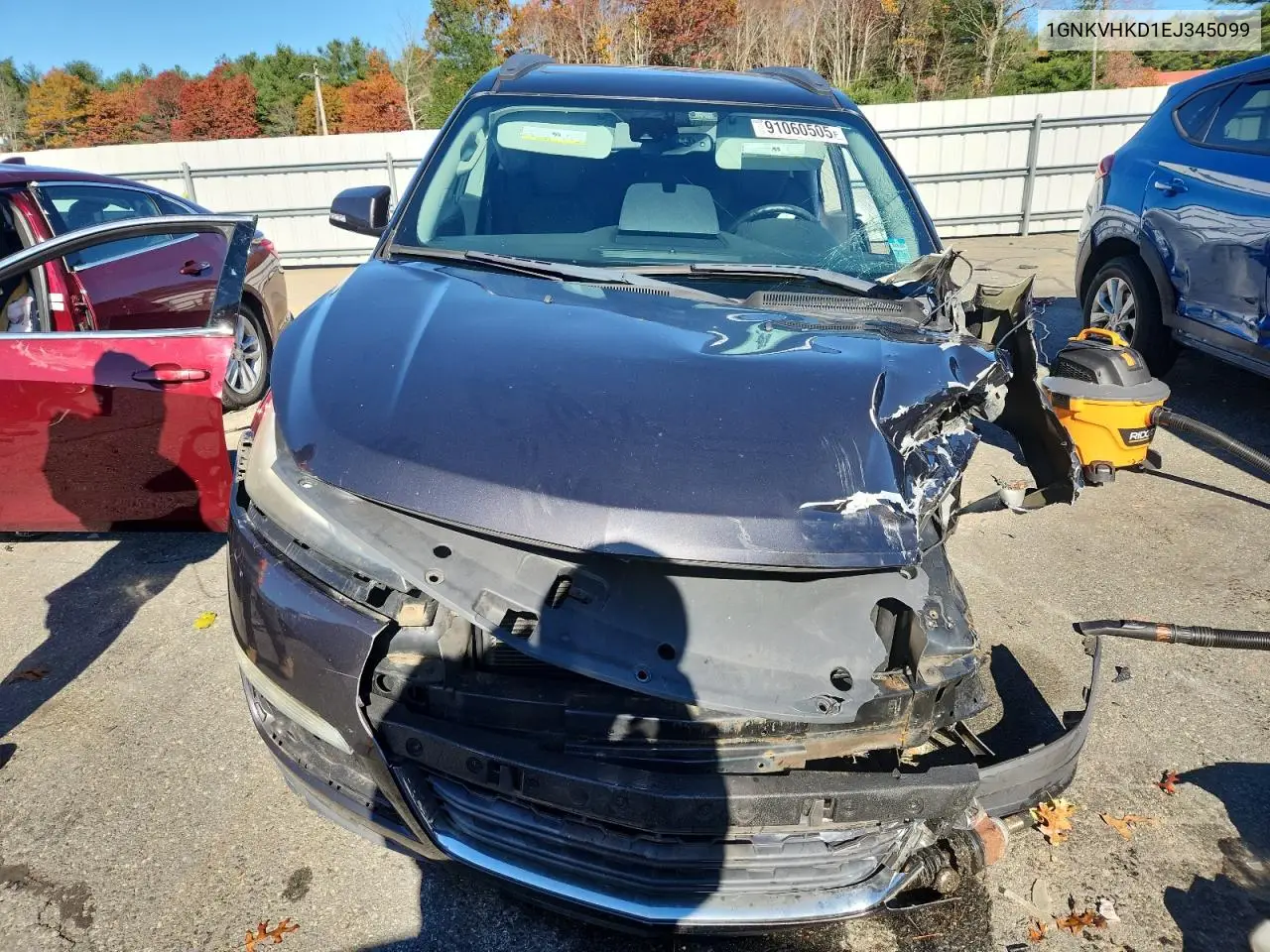 1GNKVHKD1EJ345099 2014 Chevrolet Traverse Lt