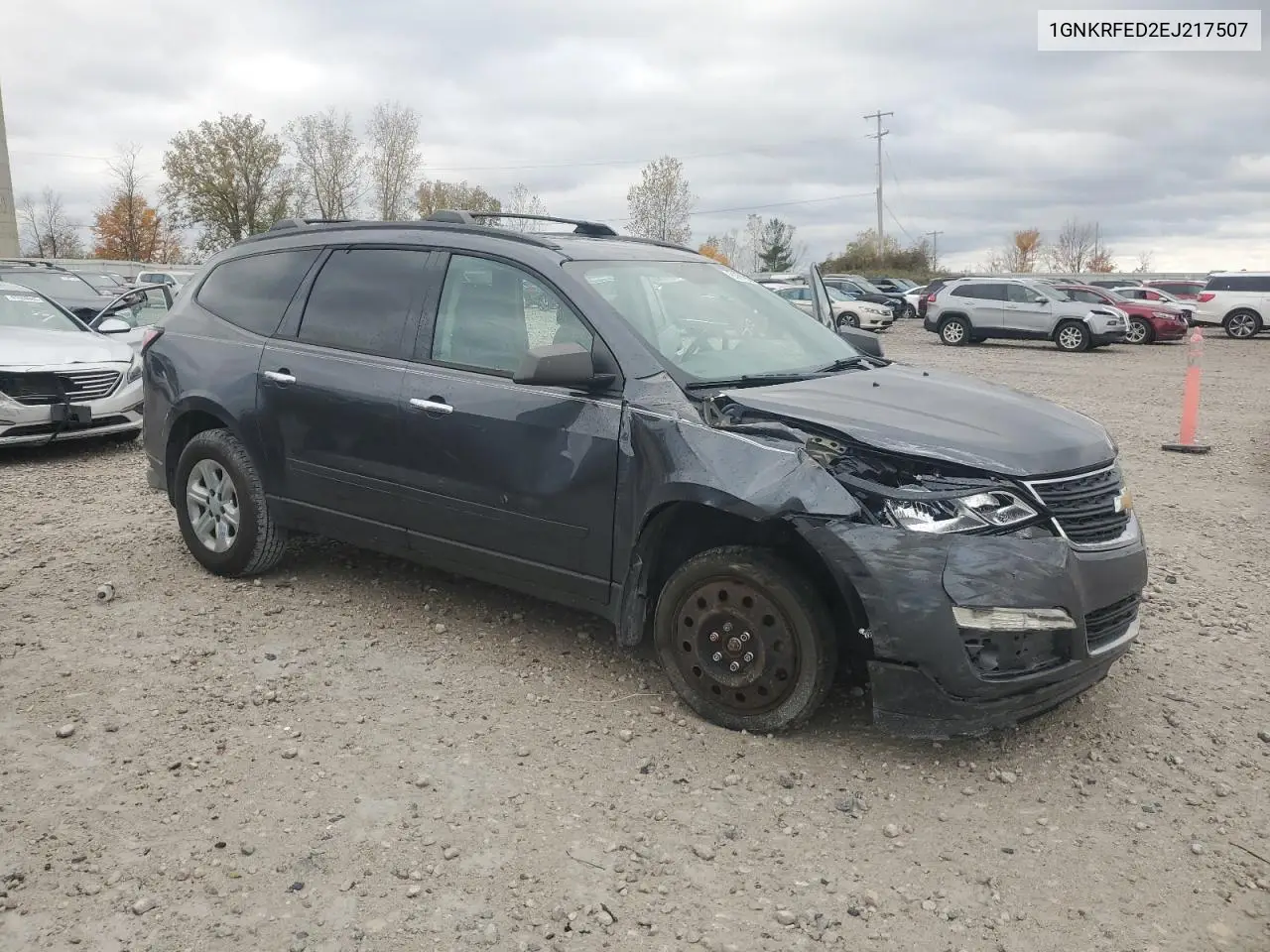 1GNKRFED2EJ217507 2014 Chevrolet Traverse Ls