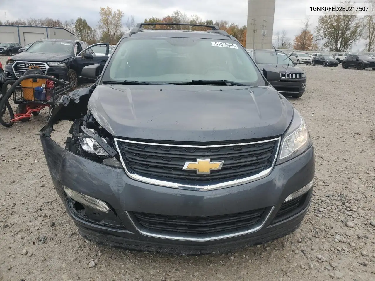 1GNKRFED2EJ217507 2014 Chevrolet Traverse Ls
