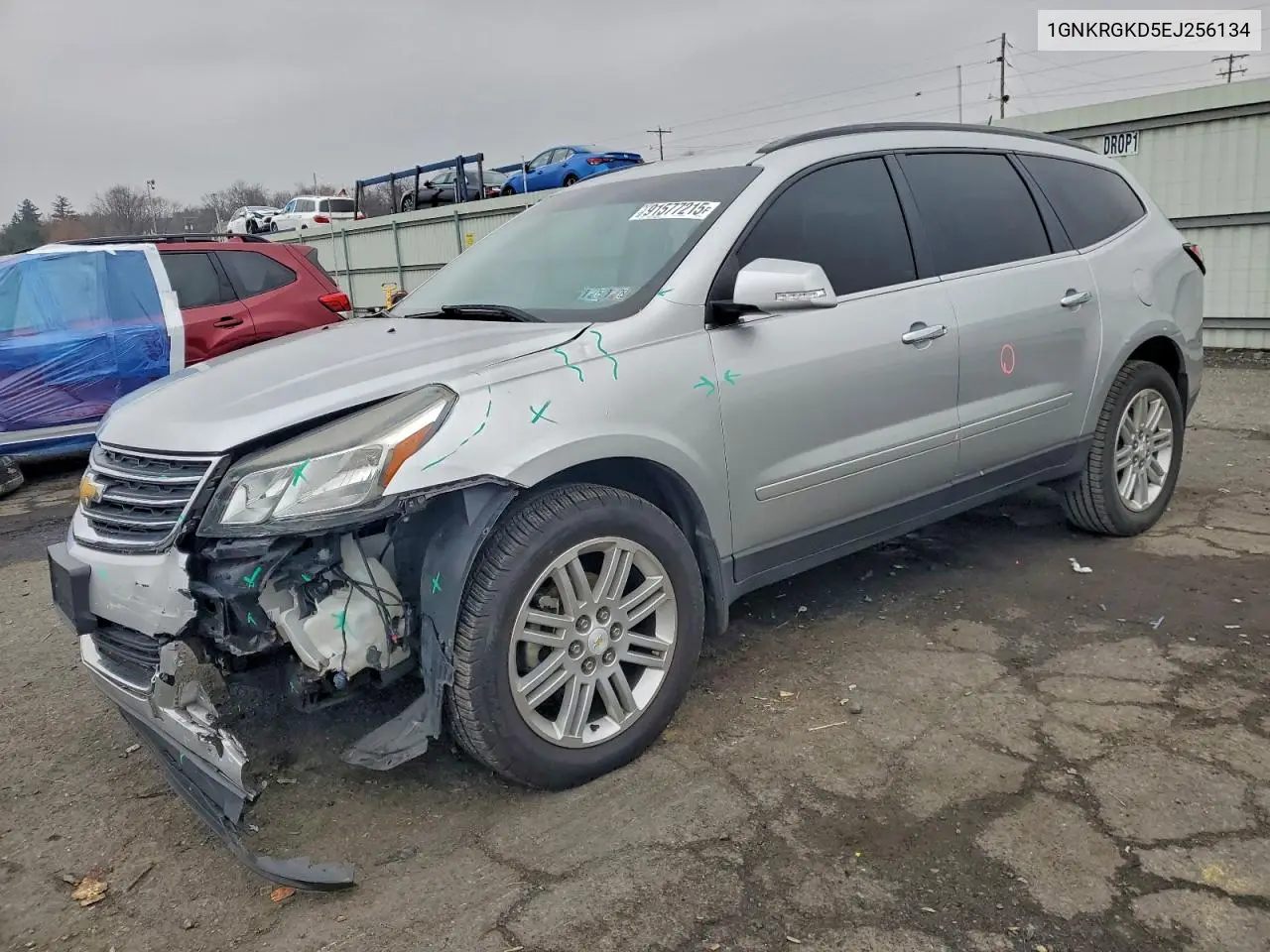 1GNKRGKD5EJ256134 2014 Chevrolet Traverse Lt