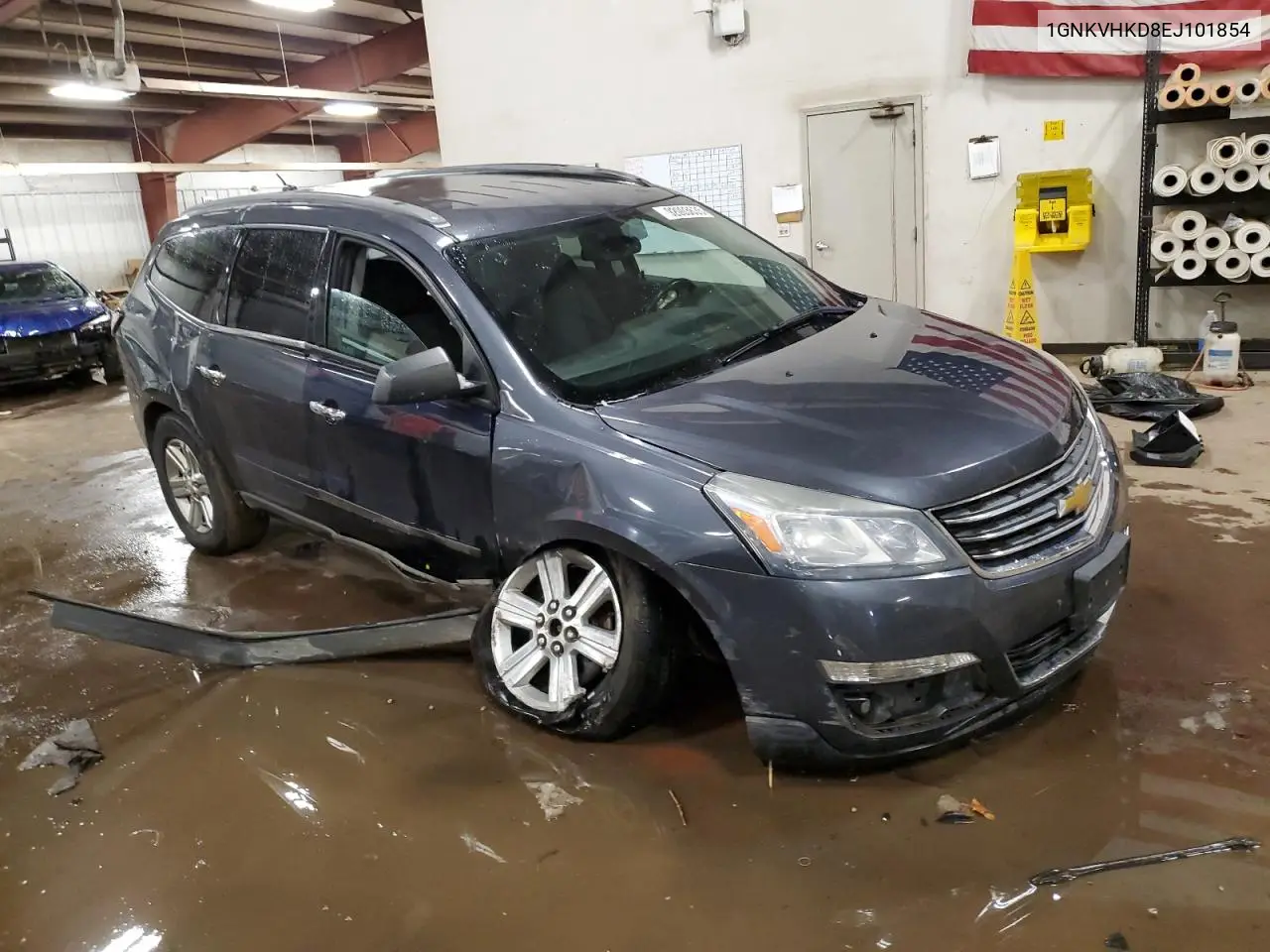1GNKVHKD8EJ101854 2014 Chevrolet Traverse Lt