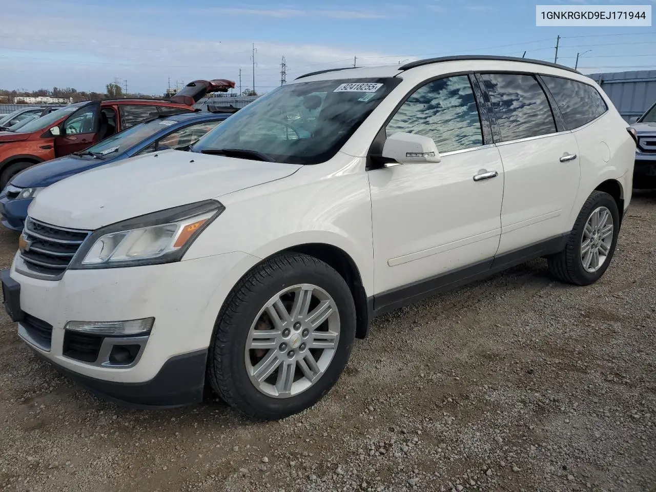 1GNKRGKD9EJ171944 2014 Chevrolet Traverse Lt