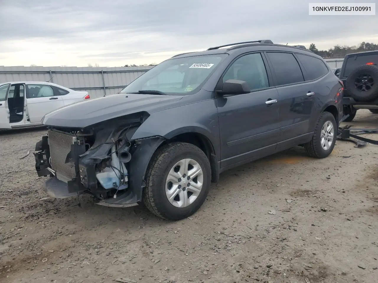 1GNKVFED2EJ100991 2014 Chevrolet Traverse Ls