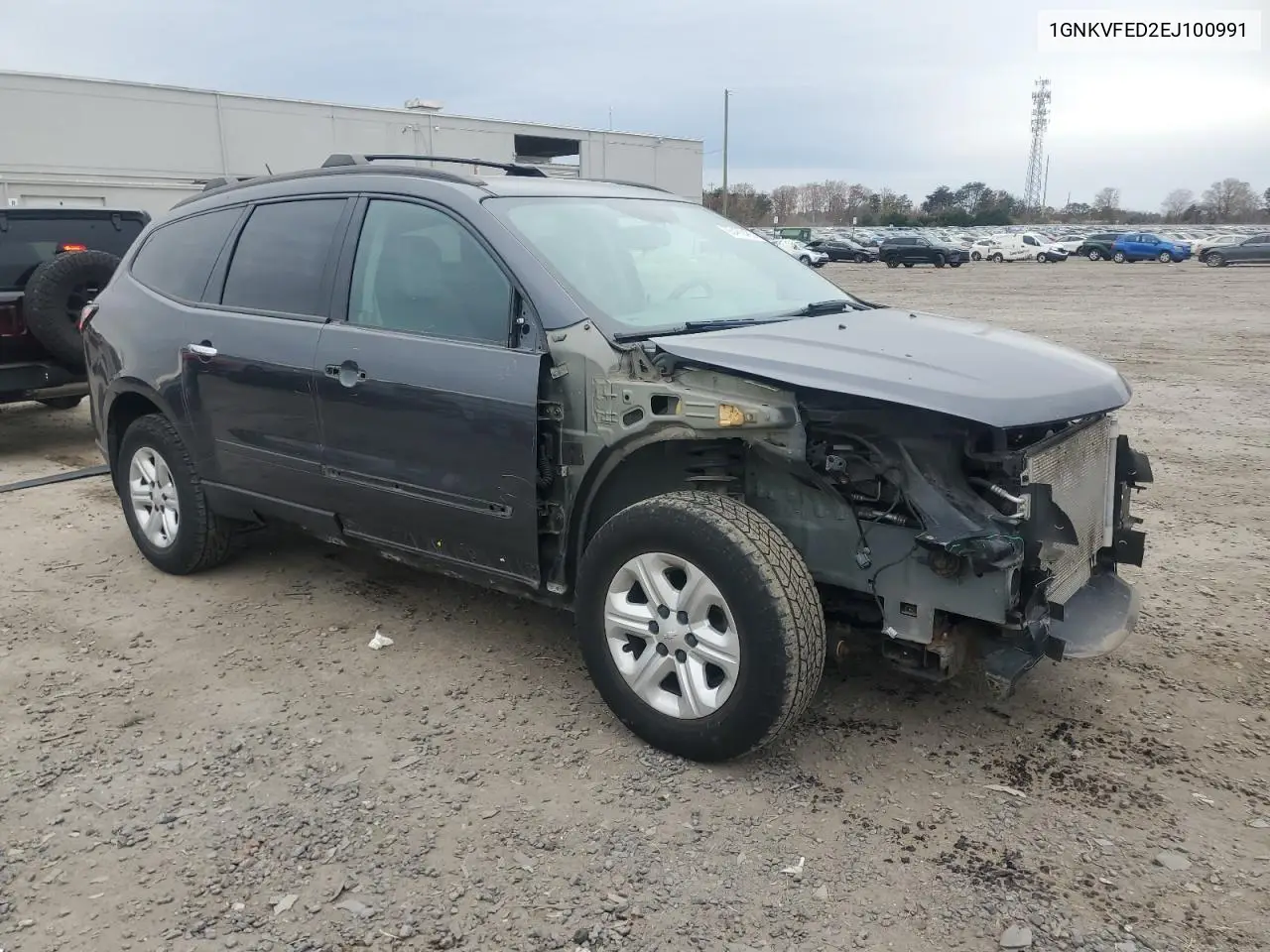 1GNKVFED2EJ100991 2014 Chevrolet Traverse Ls