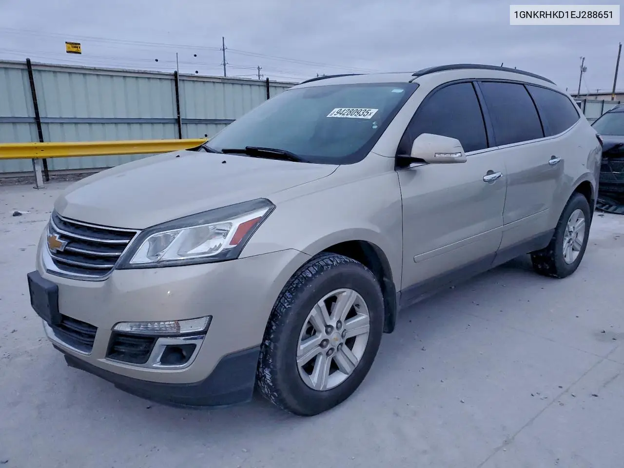 1GNKRHKD1EJ288651 2014 Chevrolet Traverse Lt