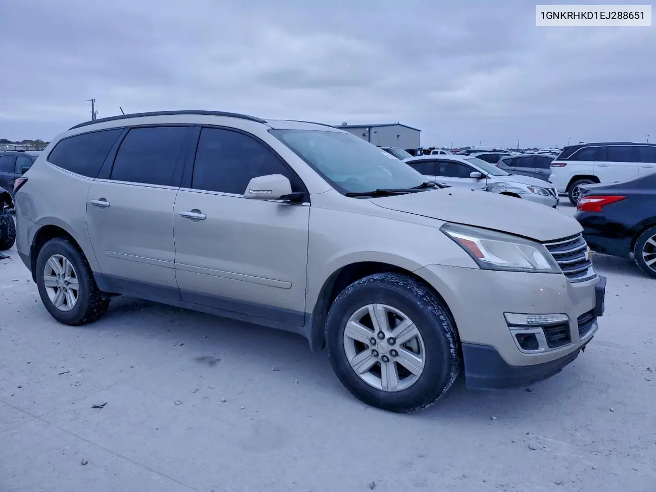 1GNKRHKD1EJ288651 2014 Chevrolet Traverse Lt