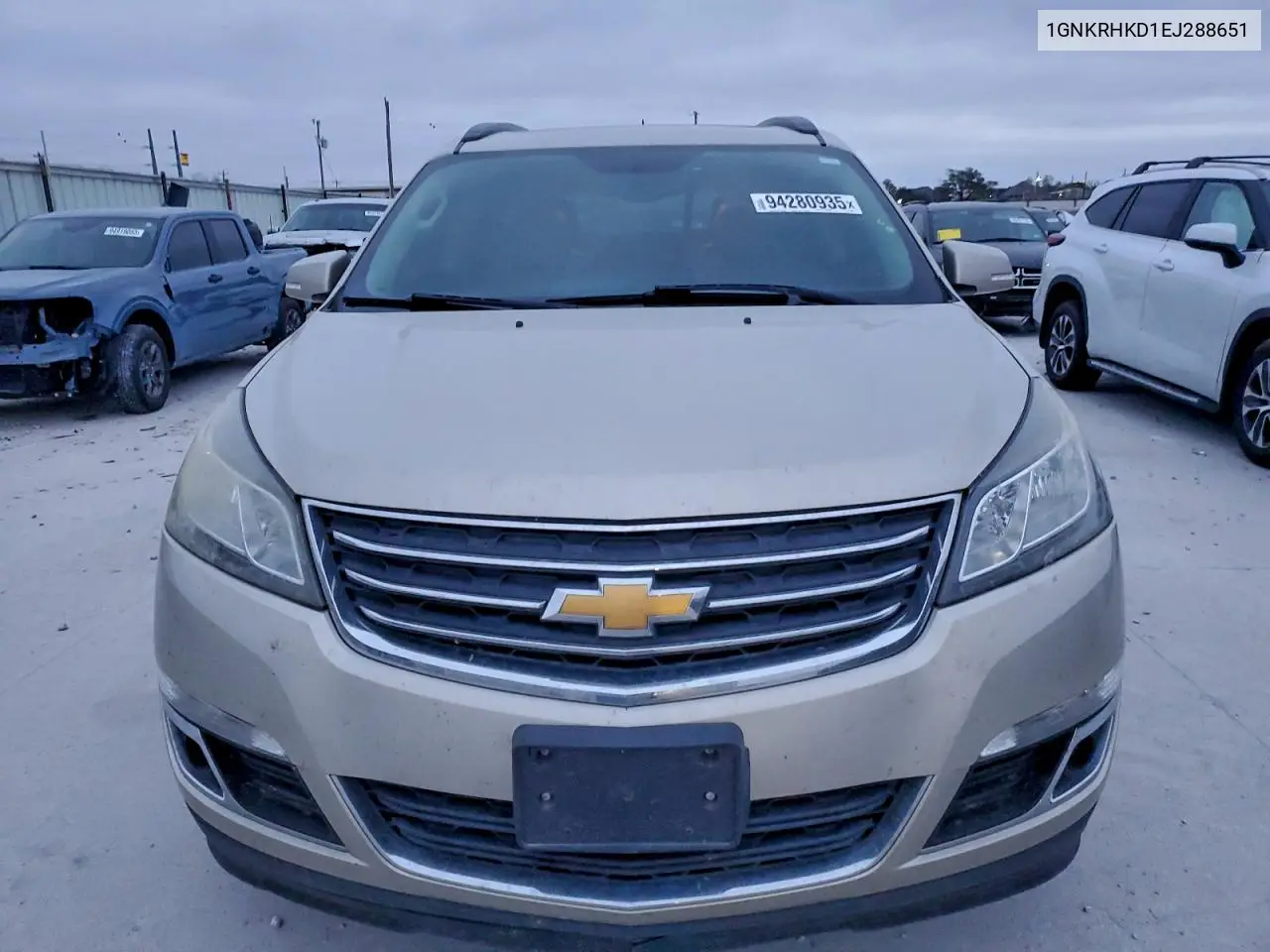 1GNKRHKD1EJ288651 2014 Chevrolet Traverse Lt