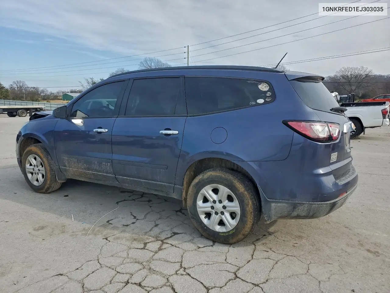 1GNKRFED1EJ303035 2014 Chevrolet Traverse Ls