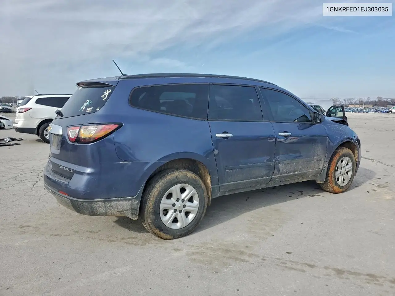 1GNKRFED1EJ303035 2014 Chevrolet Traverse Ls