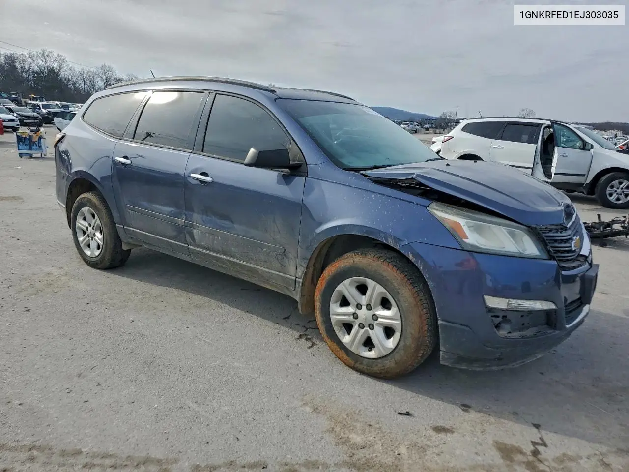 1GNKRFED1EJ303035 2014 Chevrolet Traverse Ls