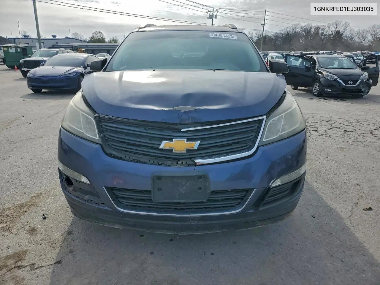 1GNKRFED1EJ303035 2014 Chevrolet Traverse Ls