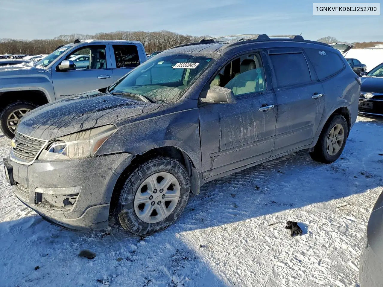 1GNKVFKD6EJ252700 2014 Chevrolet Traverse Ls
