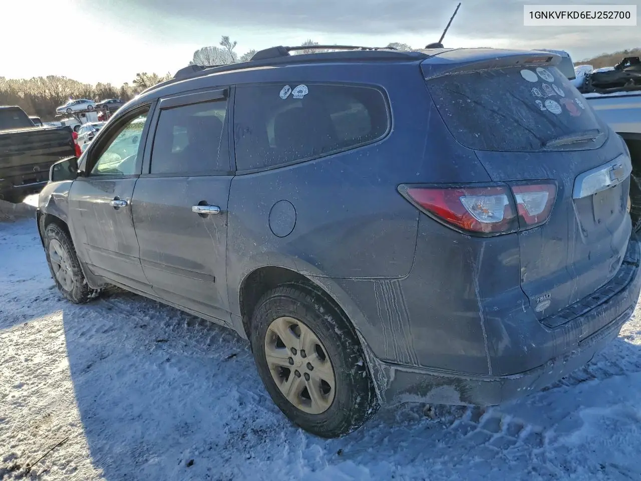 1GNKVFKD6EJ252700 2014 Chevrolet Traverse Ls