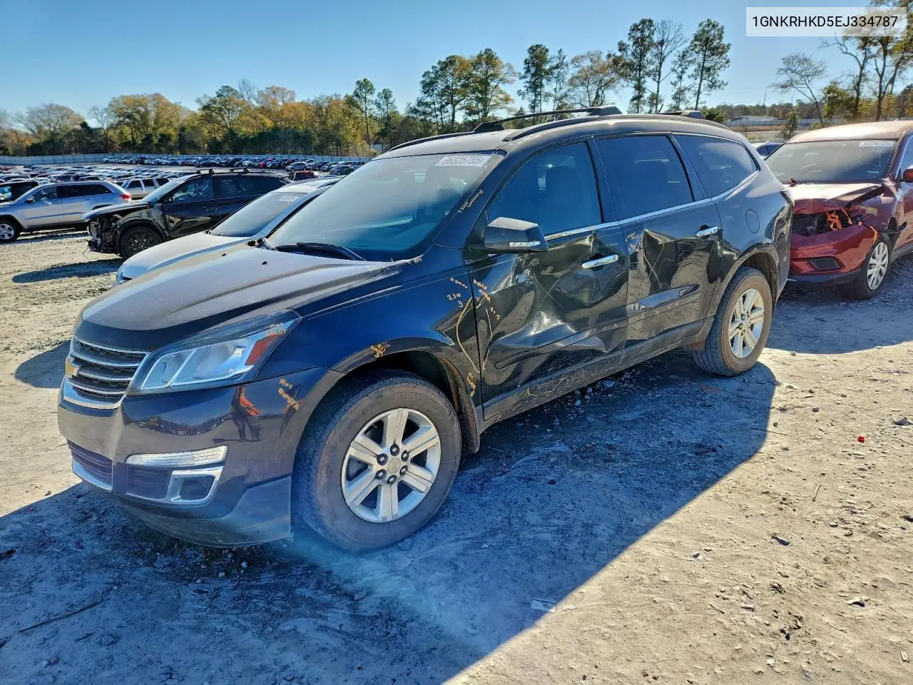 1GNKRHKD5EJ334787 2014 Chevrolet Traverse Lt