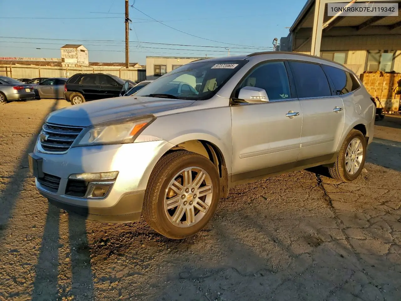 1GNKRGKD7EJ119342 2014 Chevrolet Traverse Lt