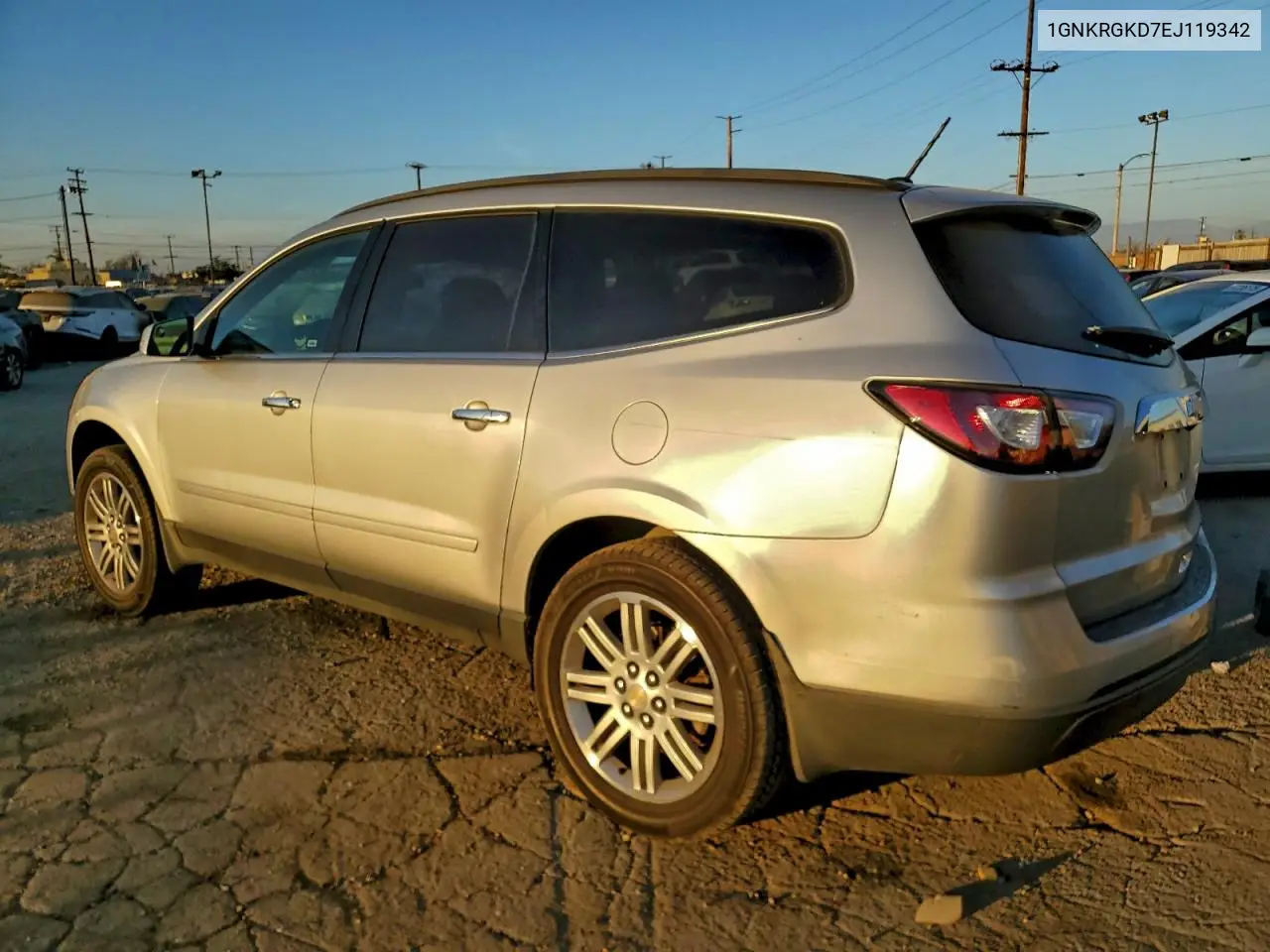1GNKRGKD7EJ119342 2014 Chevrolet Traverse Lt
