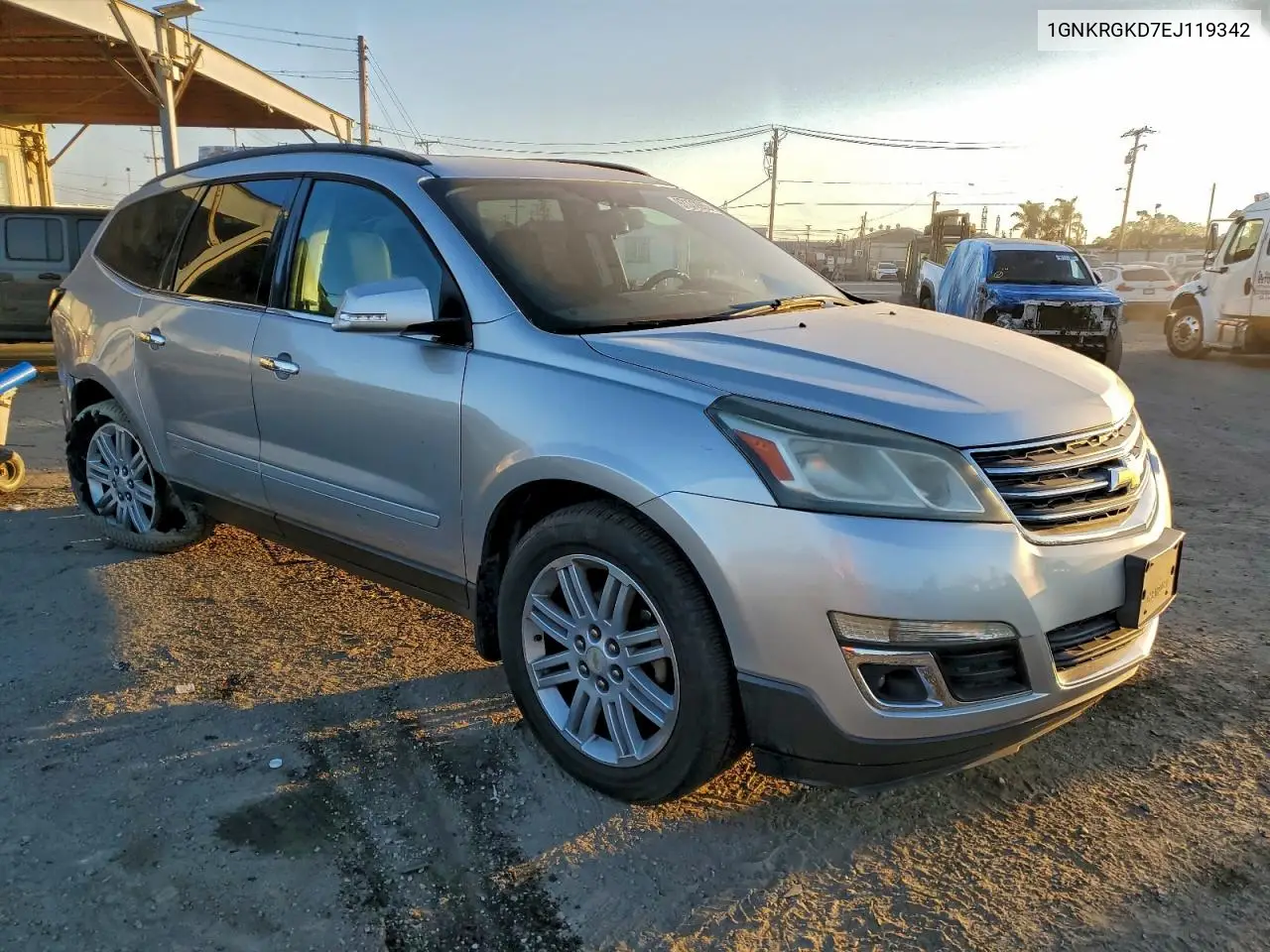 1GNKRGKD7EJ119342 2014 Chevrolet Traverse Lt