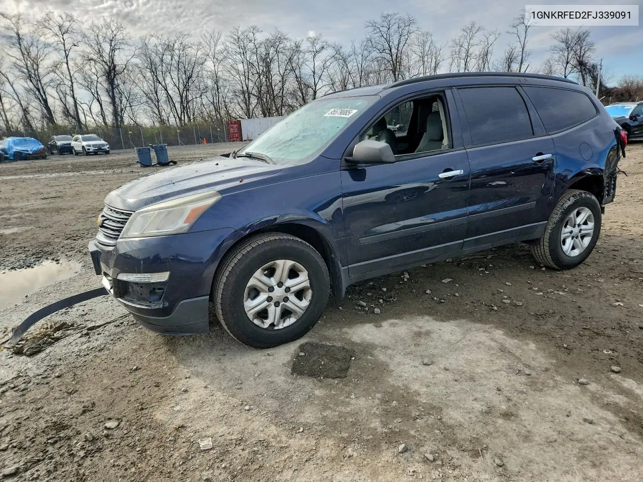 1GNKRFED2FJ339091 2015 Chevrolet Traverse Ls