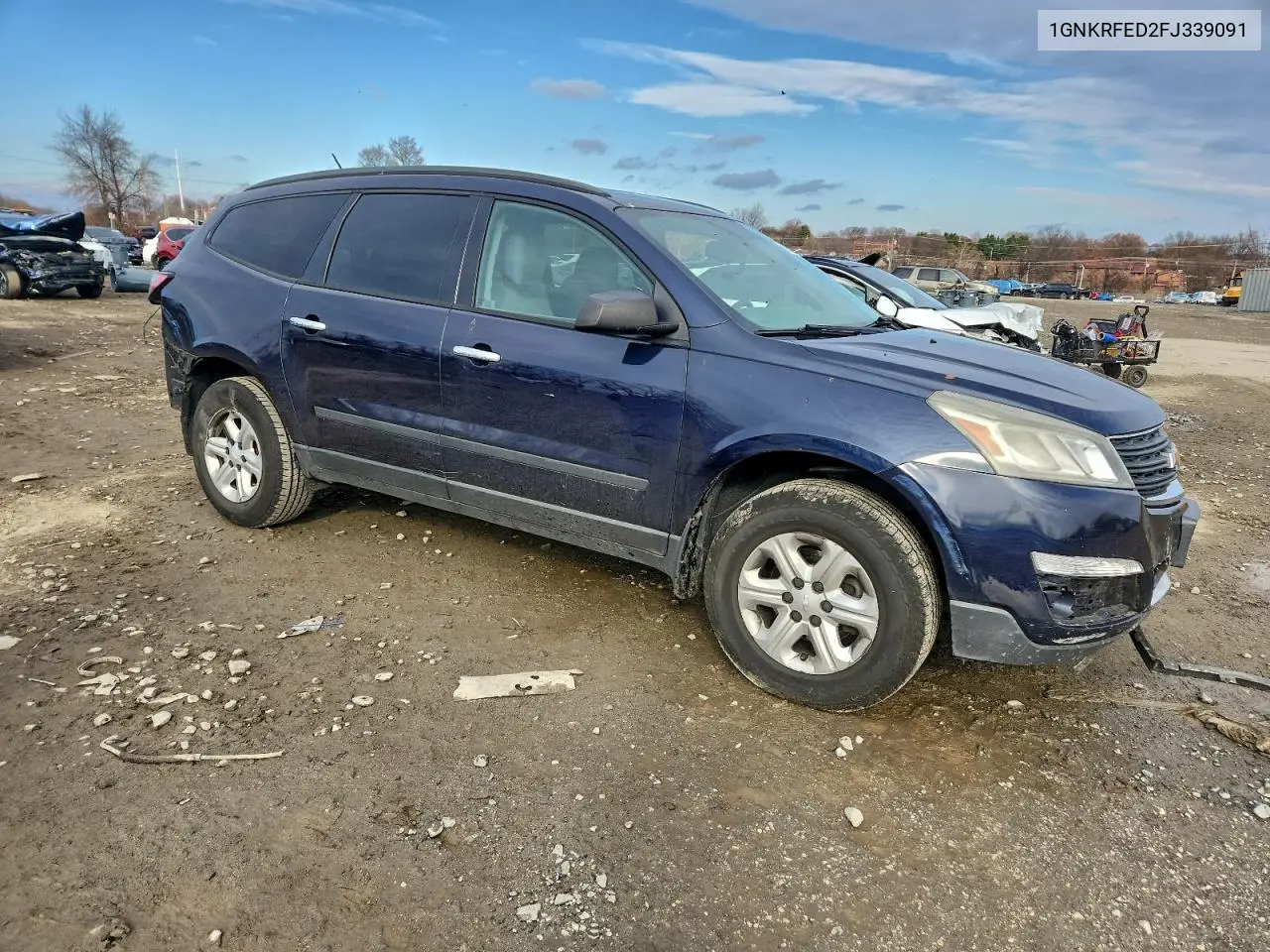 1GNKRFED2FJ339091 2015 Chevrolet Traverse Ls