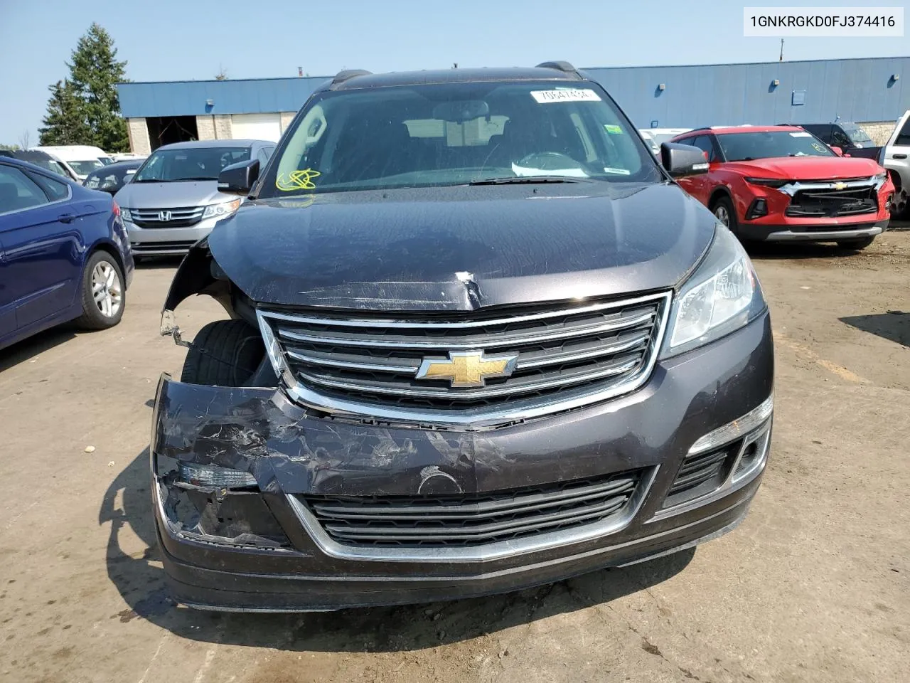 2015 Chevrolet Traverse Lt VIN: 1GNKRGKD0FJ374416 Lot: 70647434