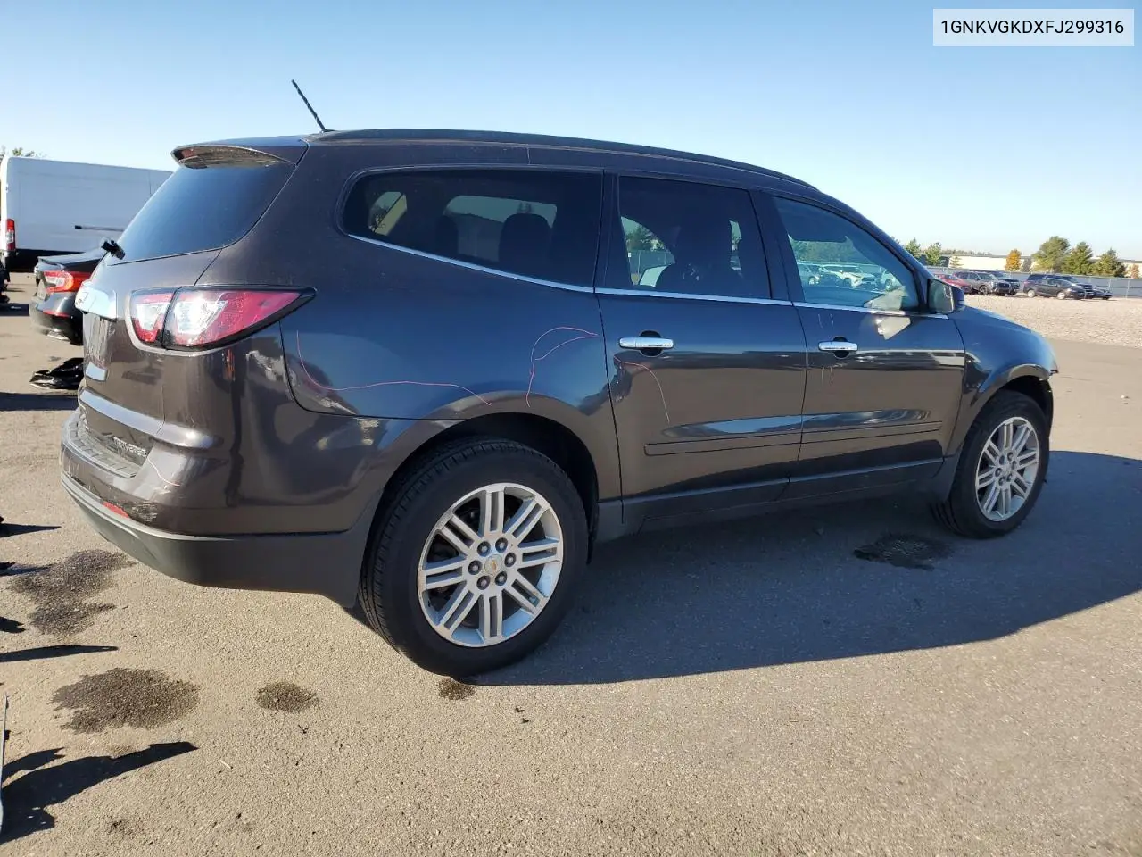 1GNKVGKDXFJ299316 2015 Chevrolet Traverse Lt