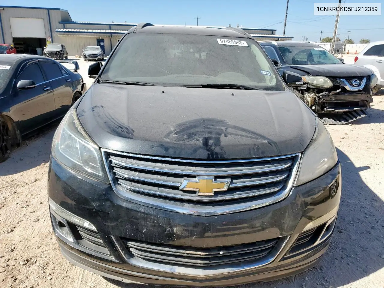 1GNKRGKD5FJ212359 2015 Chevrolet Traverse Lt