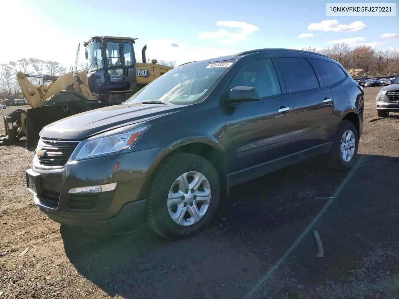 1GNKVFKD5FJ270221 2015 Chevrolet Traverse Ls