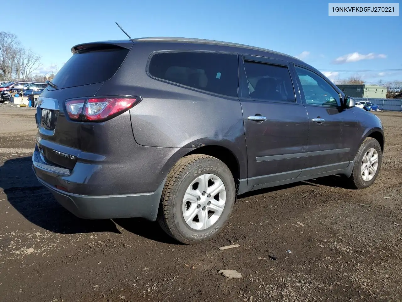 1GNKVFKD5FJ270221 2015 Chevrolet Traverse Ls