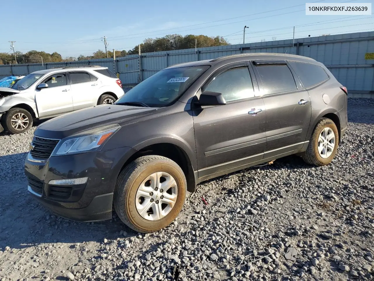 1GNKRFKDXFJ263639 2015 Chevrolet Traverse Ls
