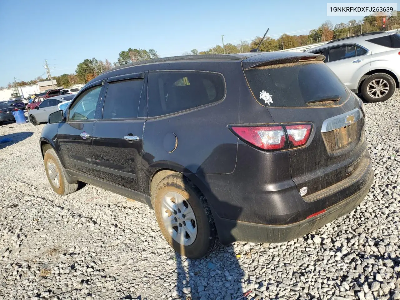 1GNKRFKDXFJ263639 2015 Chevrolet Traverse Ls