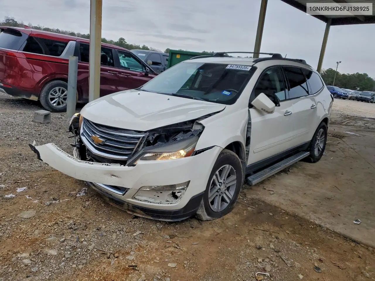 1GNKRHKD6FJ138925 2015 Chevrolet Traverse Lt