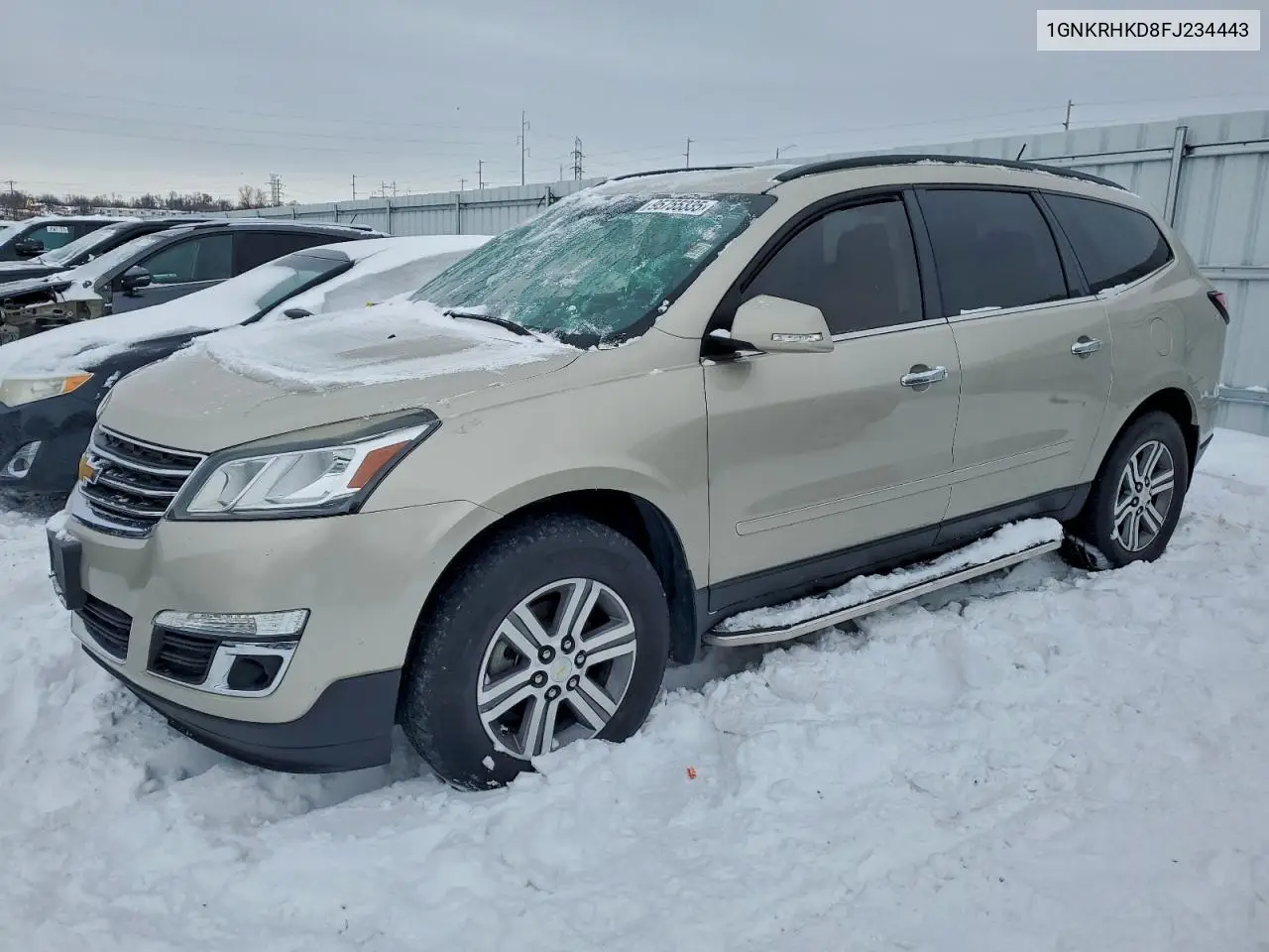 1GNKRHKD8FJ234443 2015 Chevrolet Traverse Lt