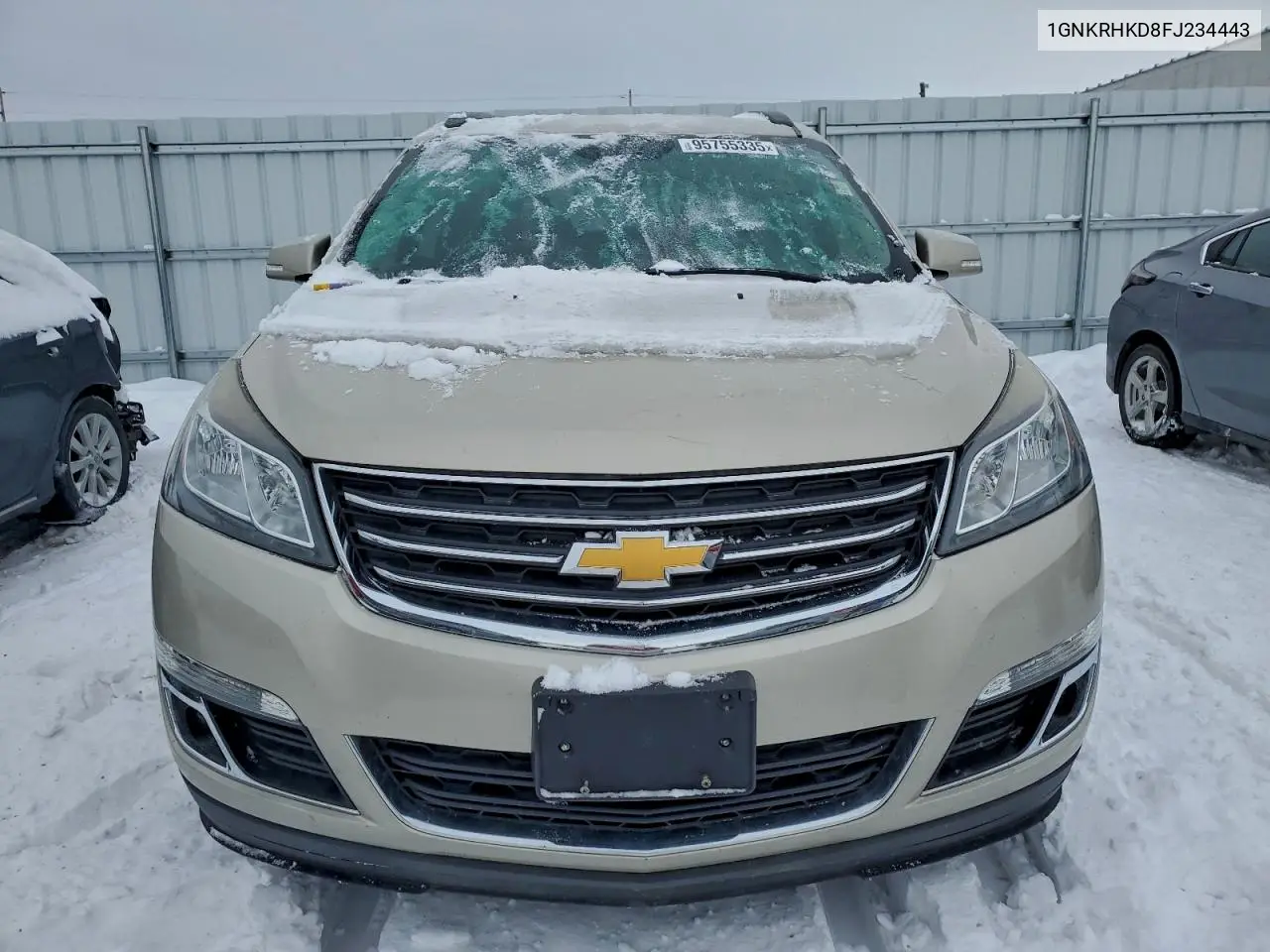 1GNKRHKD8FJ234443 2015 Chevrolet Traverse Lt