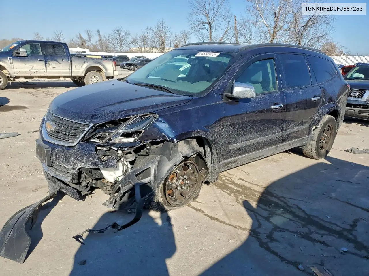 1GNKRFED0FJ387253 2015 Chevrolet Traverse Ls