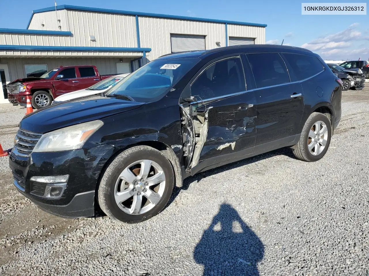 1GNKRGKDXGJ326312 2016 Chevrolet Traverse Lt