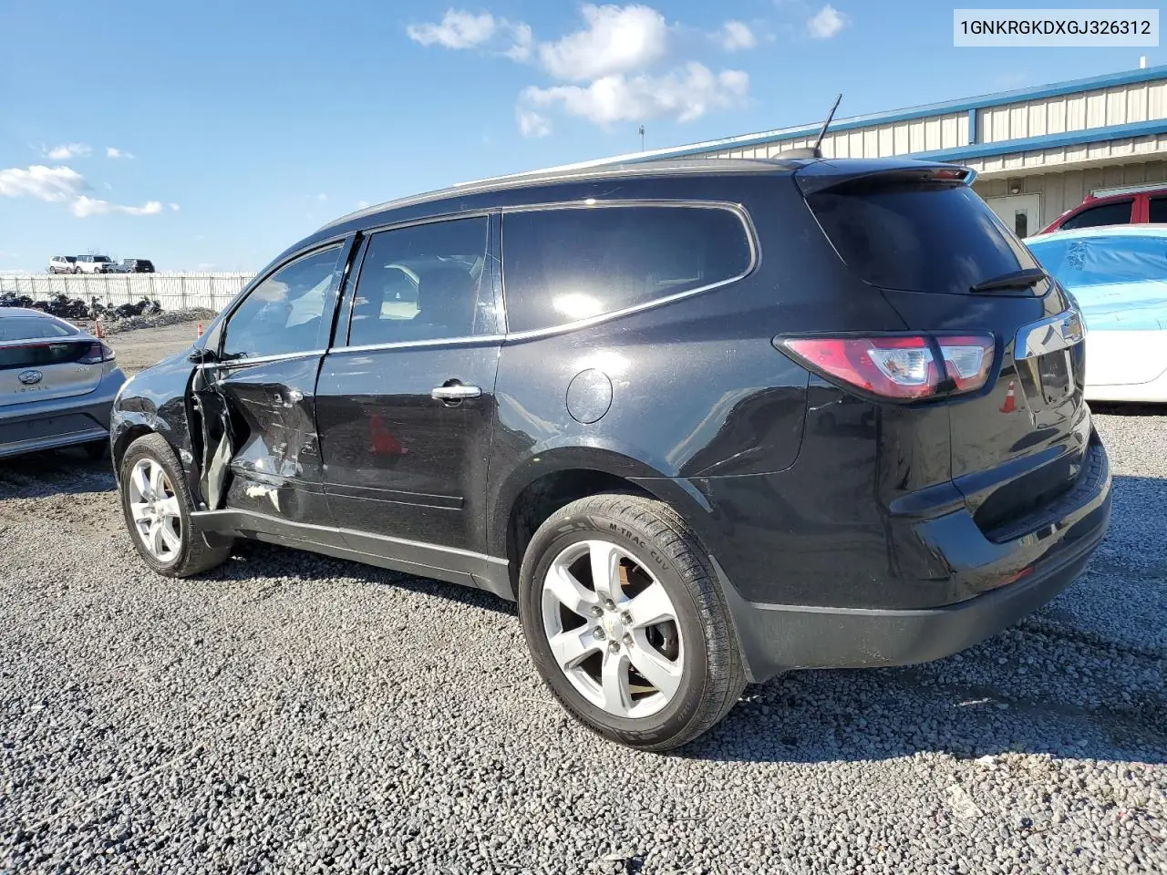 1GNKRGKDXGJ326312 2016 Chevrolet Traverse Lt