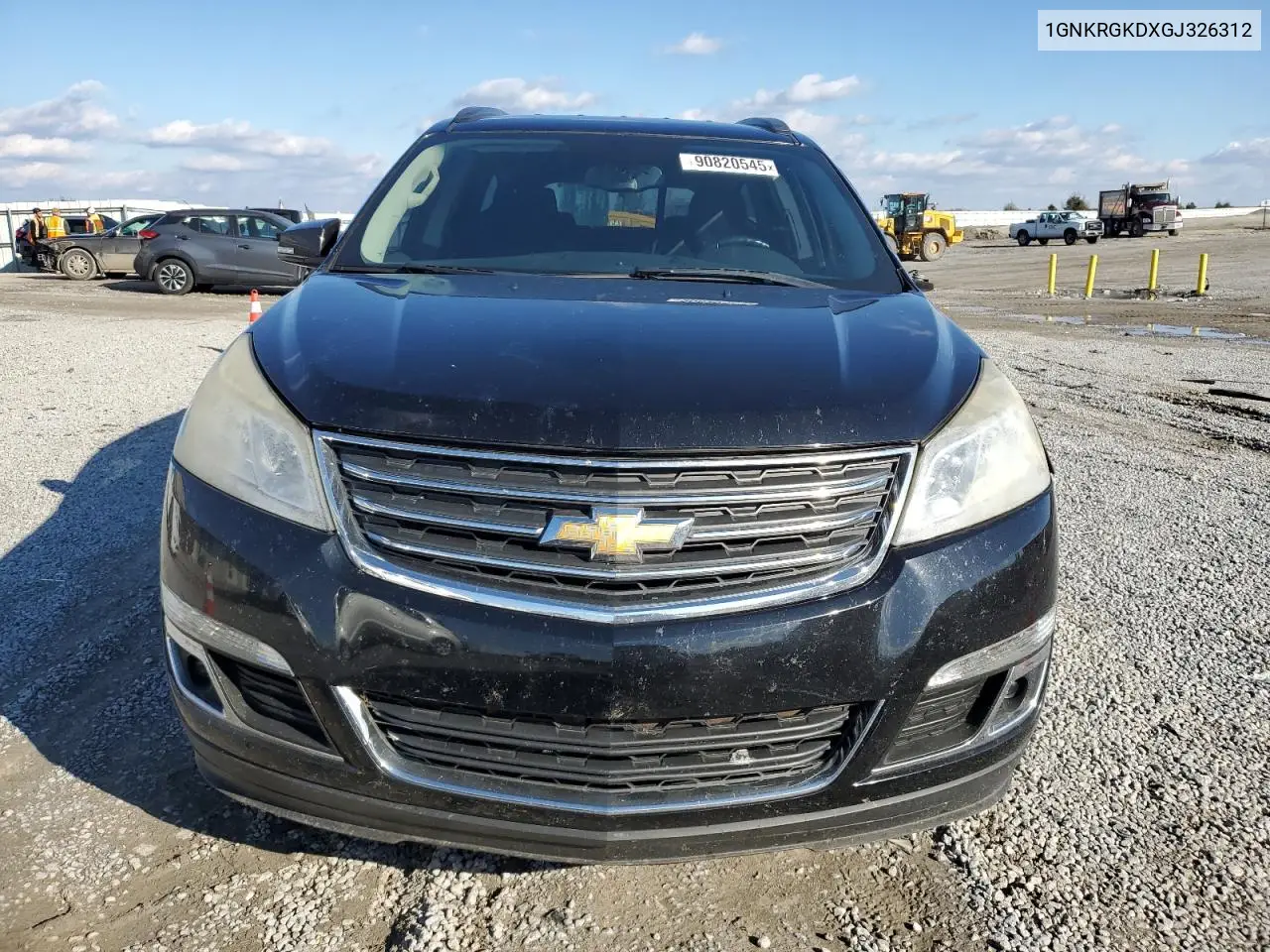 1GNKRGKDXGJ326312 2016 Chevrolet Traverse Lt
