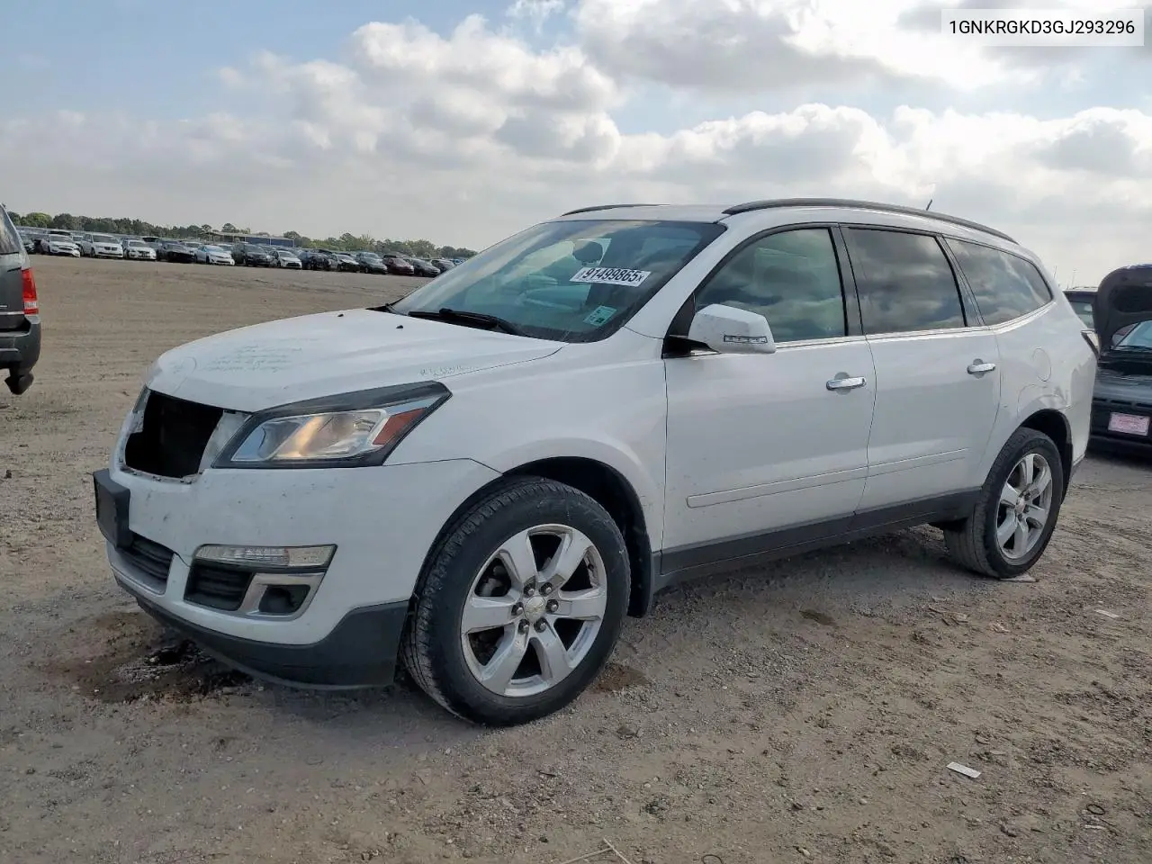 1GNKRGKD3GJ293296 2016 Chevrolet Traverse Lt