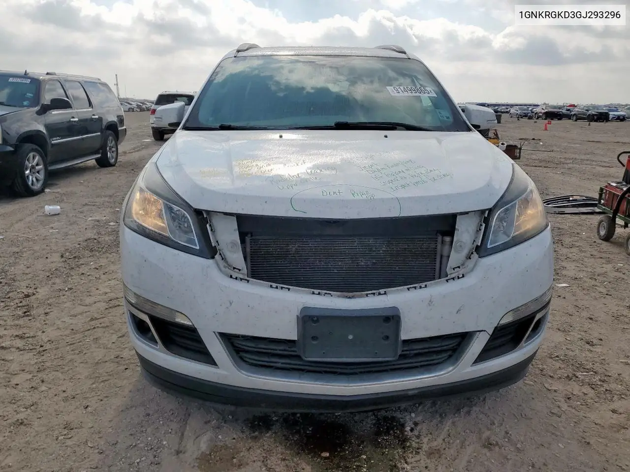1GNKRGKD3GJ293296 2016 Chevrolet Traverse Lt