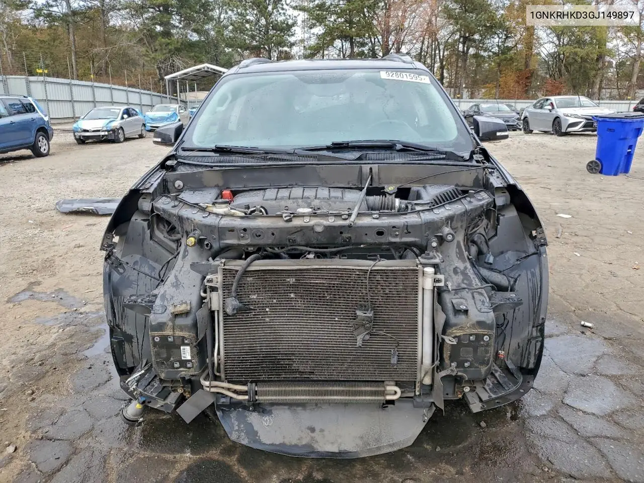 1GNKRHKD3GJ149897 2016 Chevrolet Traverse Lt