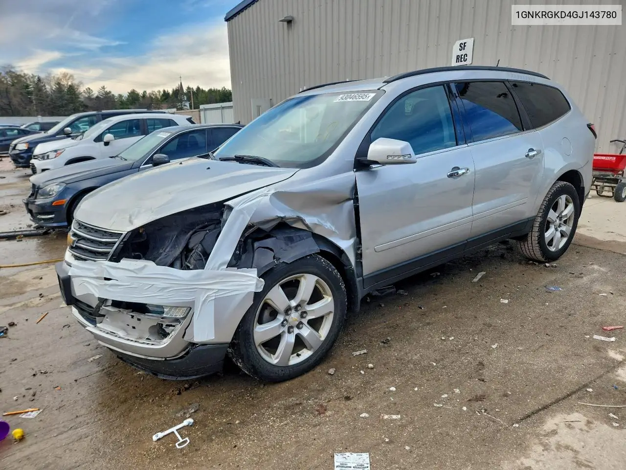 1GNKRGKD4GJ143780 2016 Chevrolet Traverse Lt