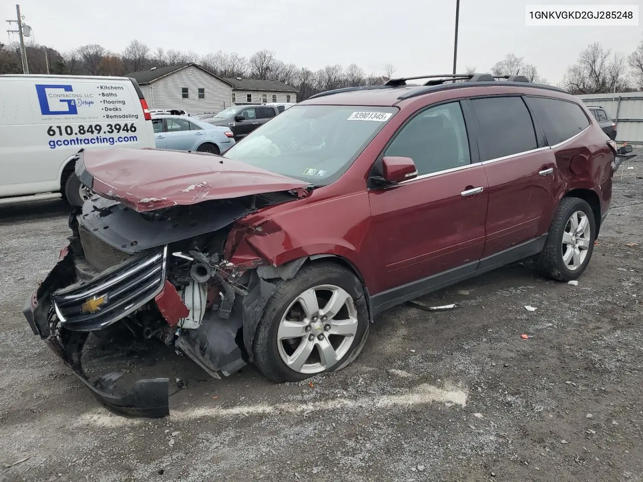 1GNKVGKD2GJ285248 2016 Chevrolet Traverse Lt