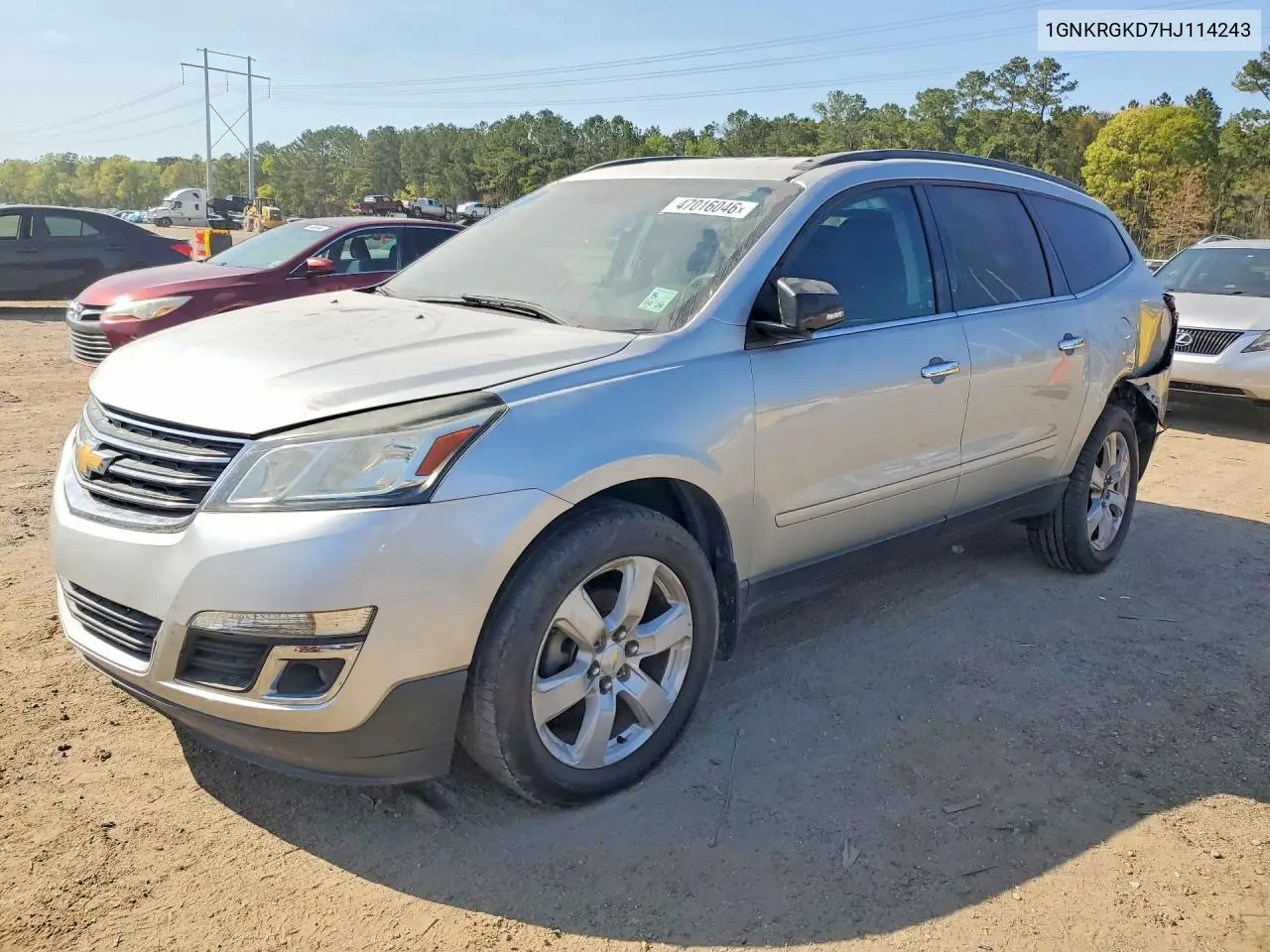 1GNKRGKD7HJ114243 2017 Chevrolet Traverse Lt
