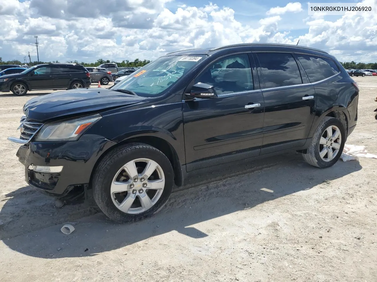 2017 Chevrolet Traverse Lt VIN: 1GNKRGKD1HJ206920 Lot: 69770394