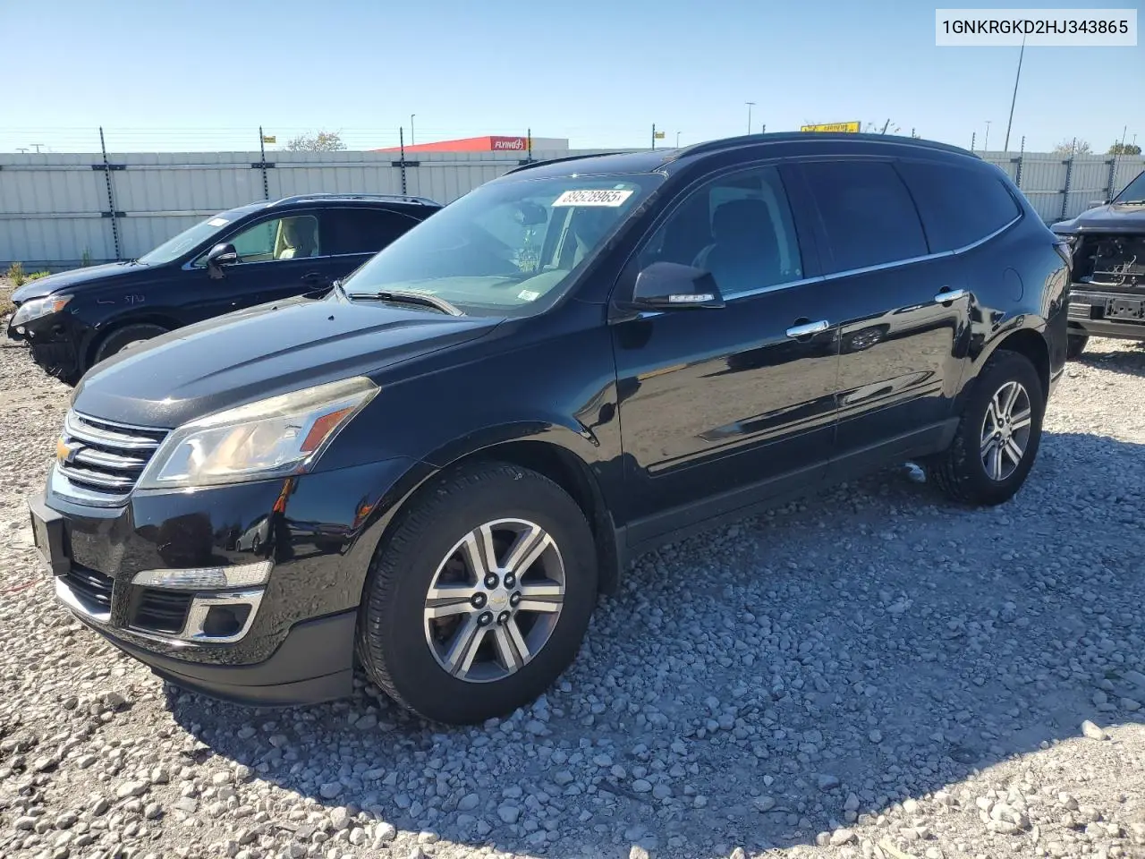 1GNKRGKD2HJ343865 2017 Chevrolet Traverse Lt