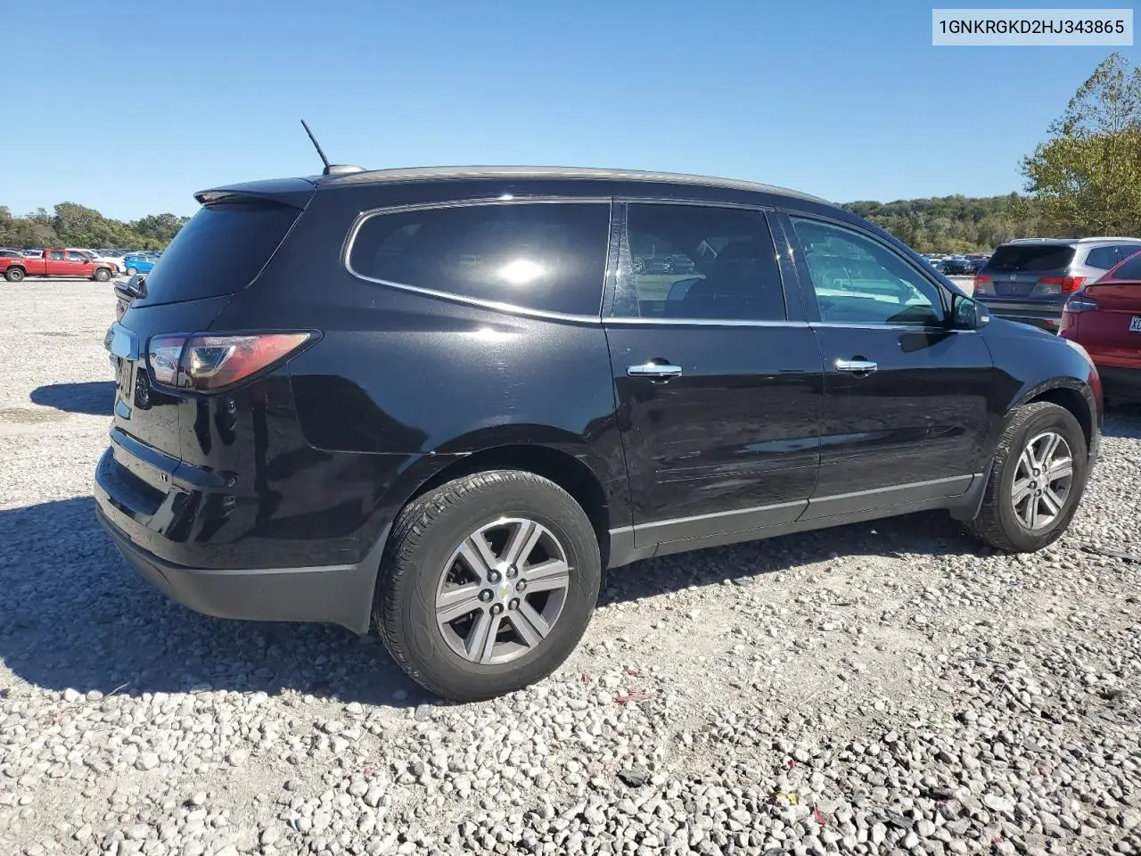1GNKRGKD2HJ343865 2017 Chevrolet Traverse Lt