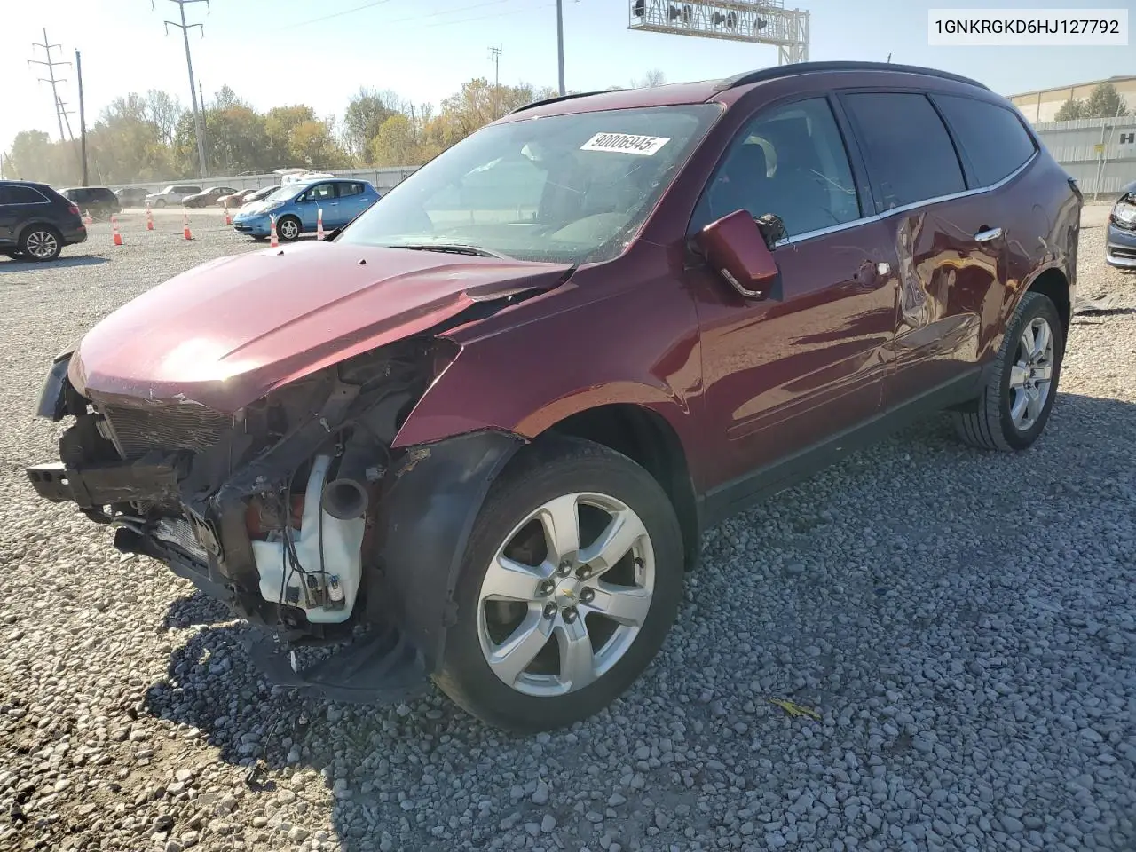 1GNKRGKD6HJ127792 2017 Chevrolet Traverse Lt